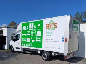 Read more about the article There’s a new silent superhero around the borough – our super-shiny brand spanking new electric delivery van, ‘Vanessa’!