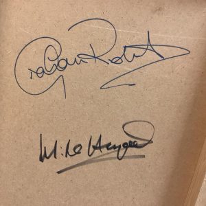 Picture – Micky Hazard c1983 signed by MH and Graham Roberts
