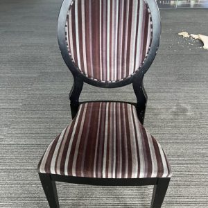 Chair Dining Grey Purple Stripe
