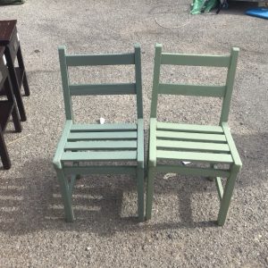 Garden Chair each – . / Small / Wood / Green